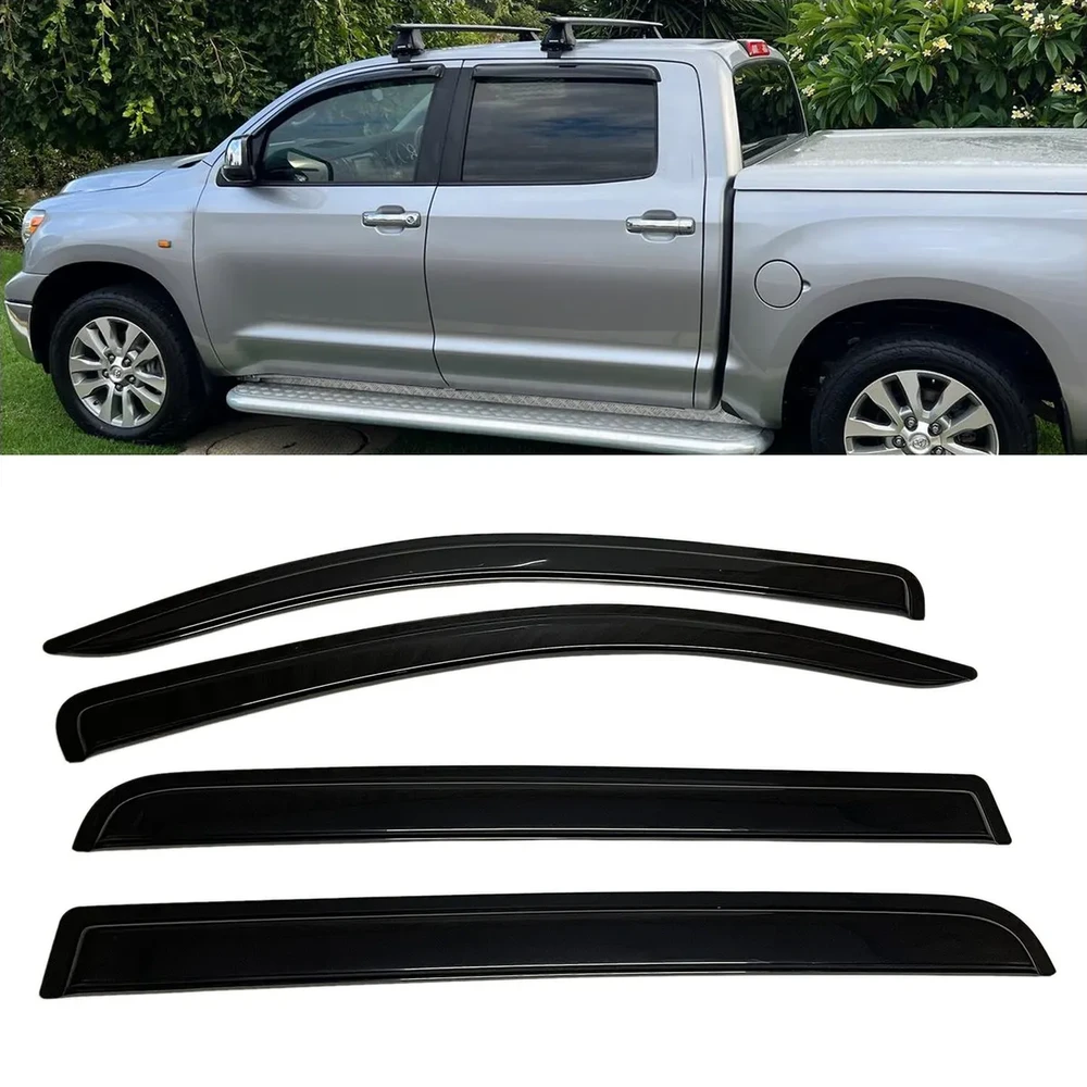 Toyota Tundra 2007-2021 CrewMax Window Visors Rain Guards