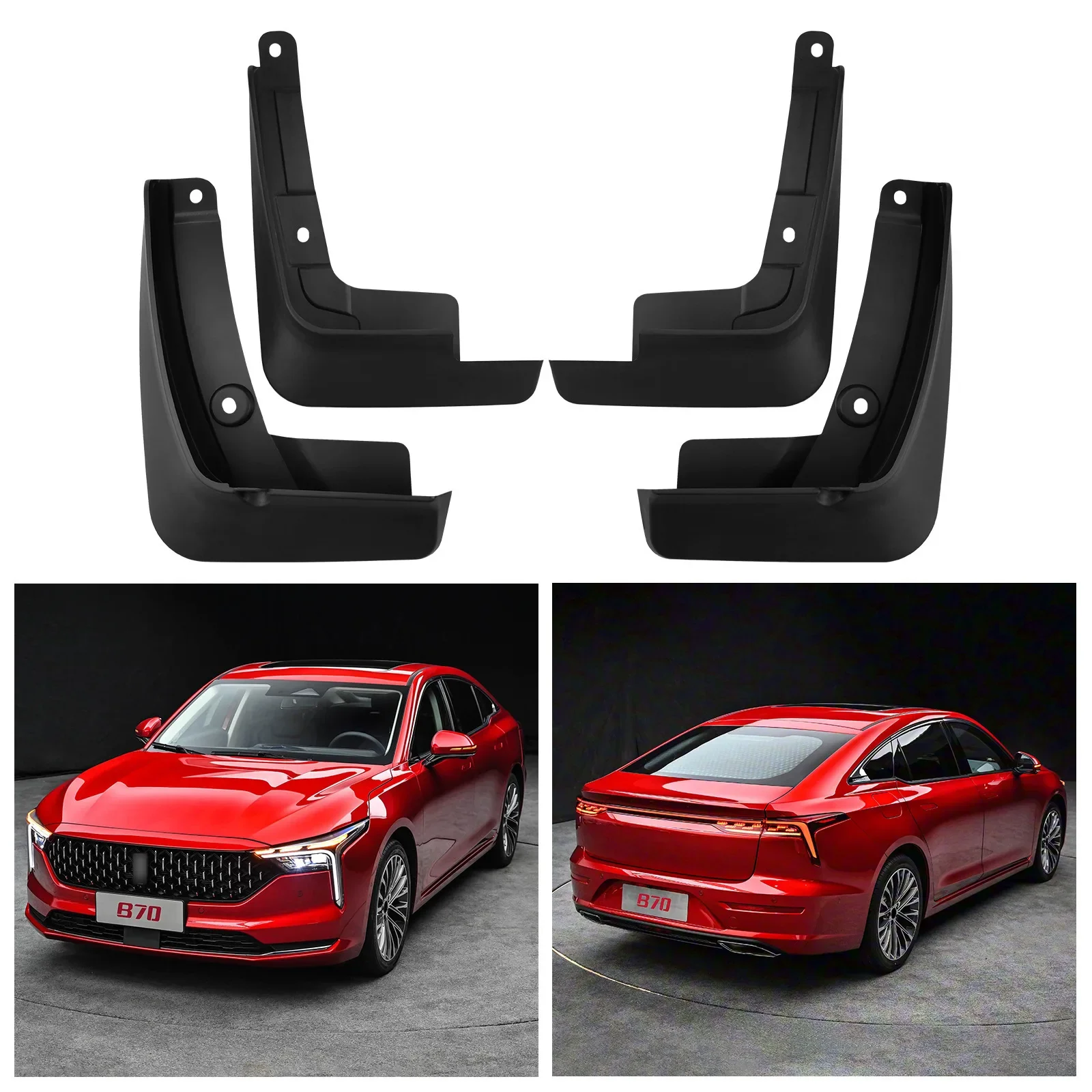 FAW Besturn B70 2021-2025 Fender Flares / Mud Flaps