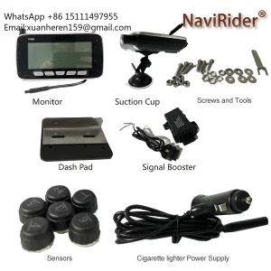 Truck / Trailer TPMS with External Sensors – Up to 188 PSI