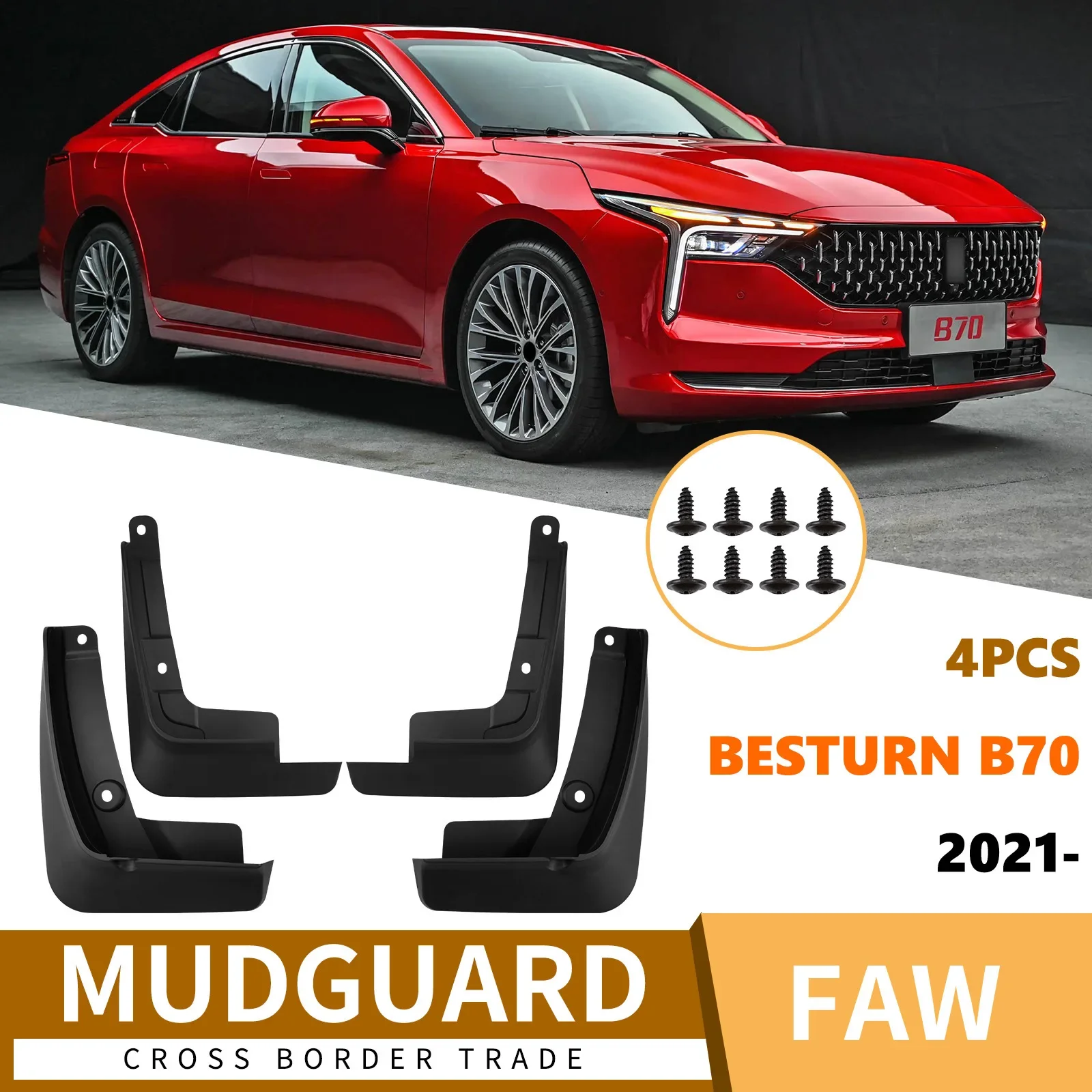 FAW Besturn B70 2021-2025 Fender Flares / Mud Flaps - Image 2